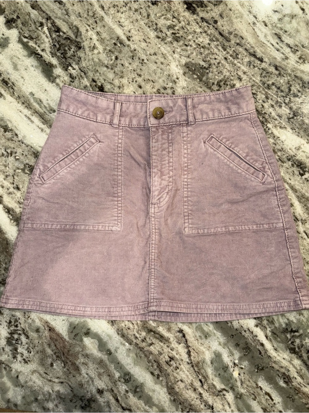 American Eagle Outfitters Lavender Corduroy Mini Skirt